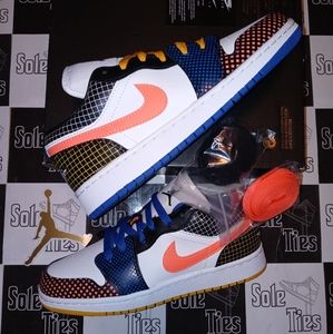 🚫SOLD🚫Nike Air Jordan 1 Low Multi Color Grid